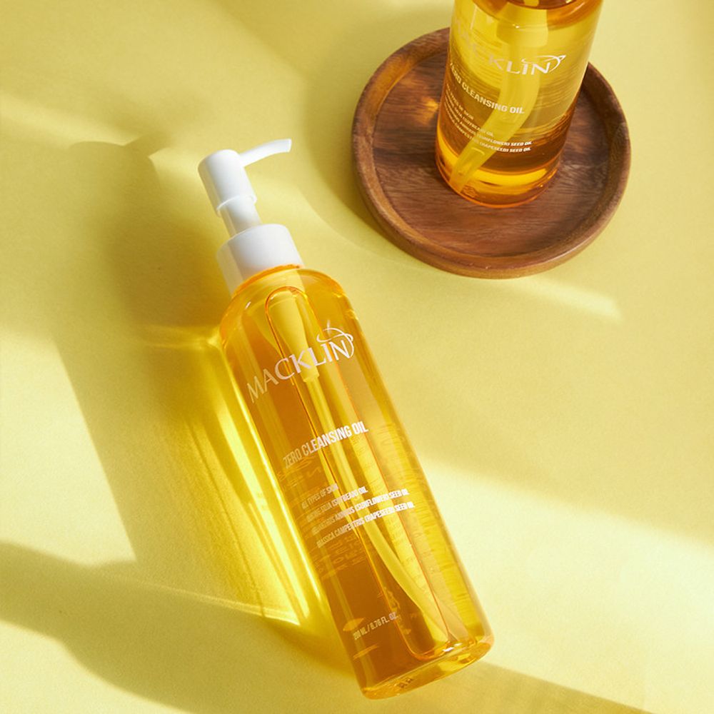 MACKLIN ZERO RESIDUE CLEANSING OIL 200ml – Lightweight Water-Like Oil with Rapeseed & Sunflower Removes Blackheads & Pore Impurities _ Made in KOREA MACKLIN ZERO RESIDUE CLEANSING OIL 200ml – Lightweight Water-Like Oil with Rapeseed & Sunflower Removes Blackheads & Pore Impurities _ Made in KOREA